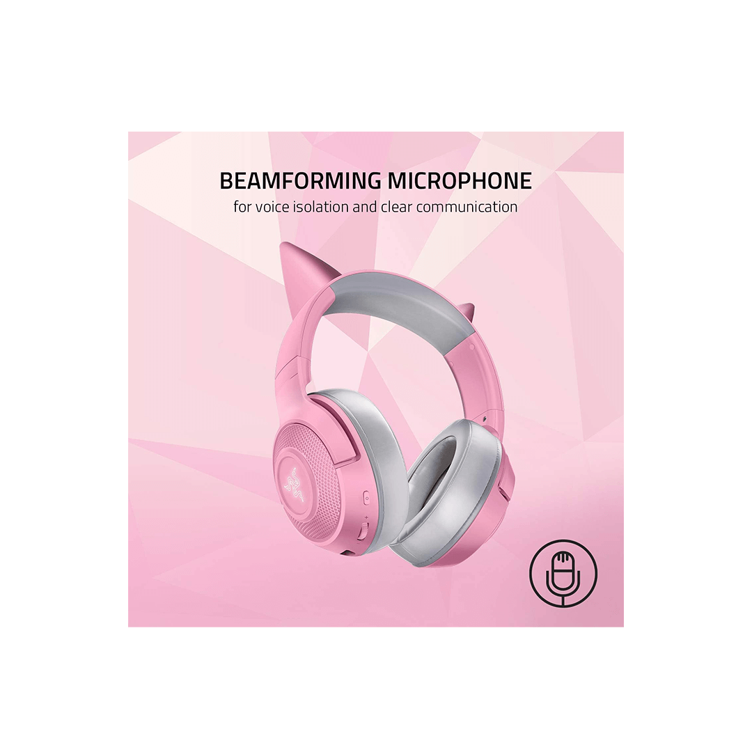 Razer Kraken BT Kitty Edition Wireless Bluetooth Headset with Razer Chroma RGB - Quartz in Qatar Razer Kraken BT Kitty Edition Wireless Bluetooth Headset with Razer Chroma RGB - Quartz in Qatar